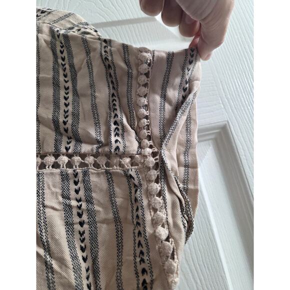 Sweet Wanderer Maternity Dress Boho Beige with Black loose flowy. XL - Picture 10 of 10